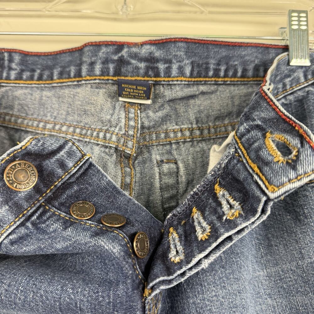 Vtg Abercrombie & Fitch 1892 Jeans Women 8R Bootcut Button Fly Distressed USA - Picture 15 of 16